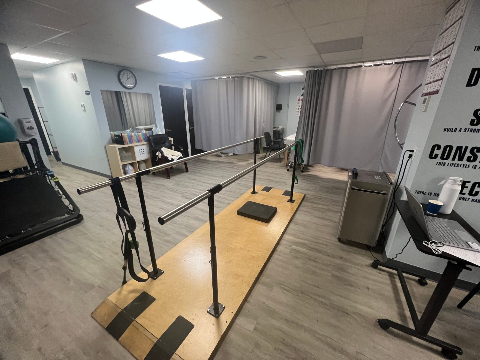 ProKinetics Bensonhurst walking bars and balance training area