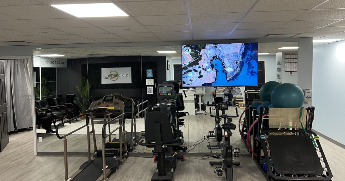 ProKinetics Physical Therapy exercise and rehabilitation gym with cardio equipment